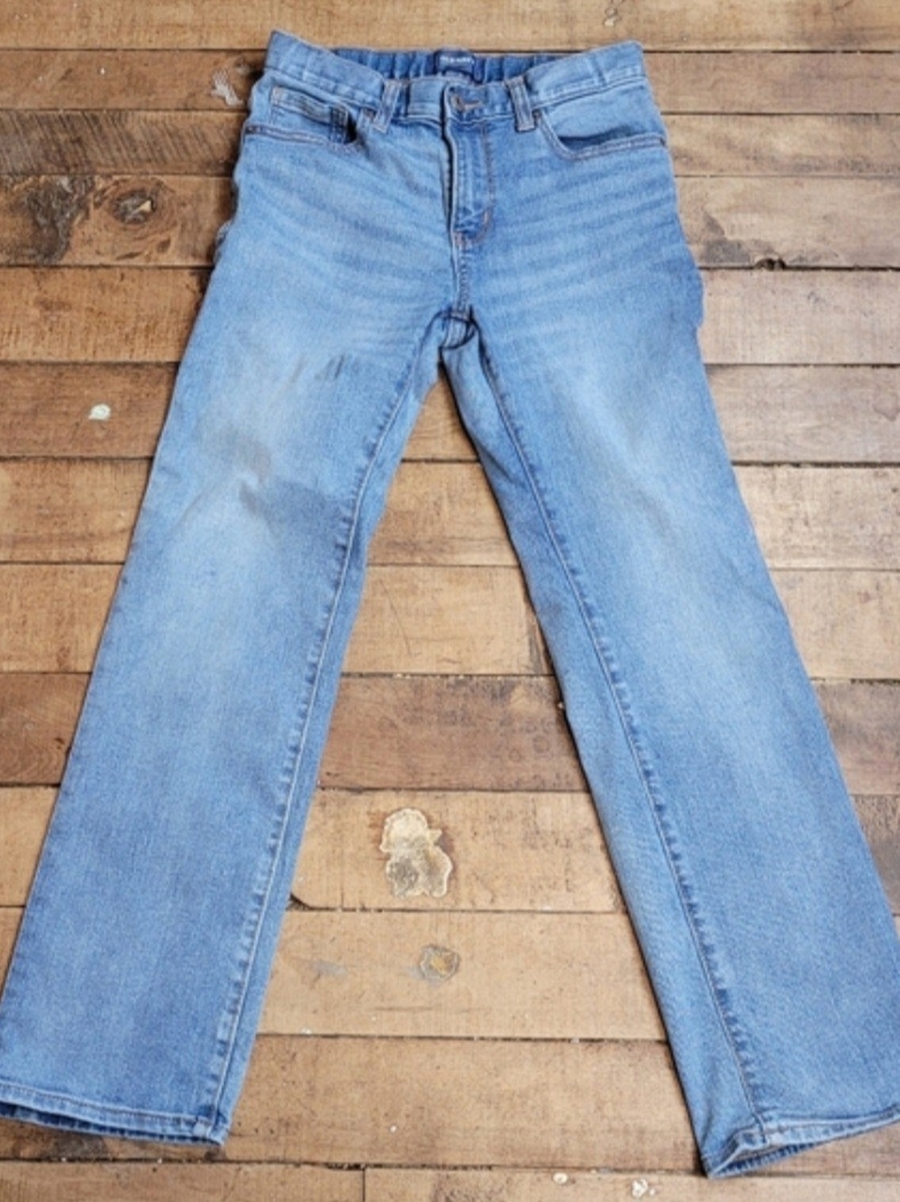 Old Navy Light Blue Straight-Leg Jeans Size 12